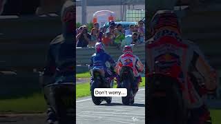 Alex - 1, Marc - 1 🤭 #AlexRins #MarcMarquez #MotoGP #motorsport #superbike screenshot 5