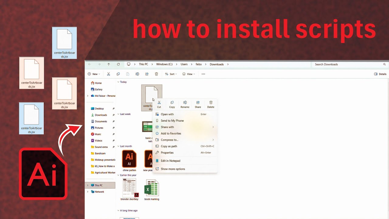 How to Install Scripts in Adobe Illustrator | Step-by-Step Guide for ...