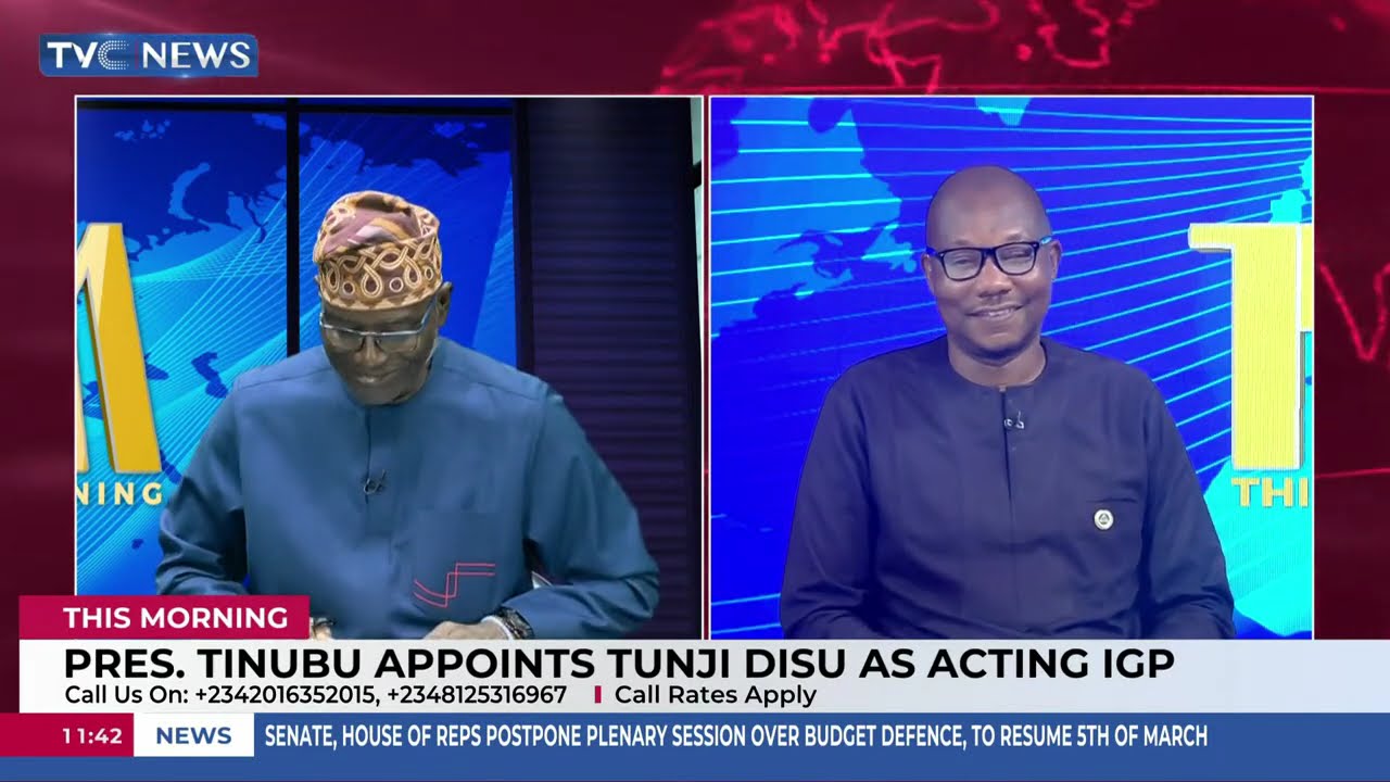 President Tinubu Appoints Tunji Disu As Acting IGP.