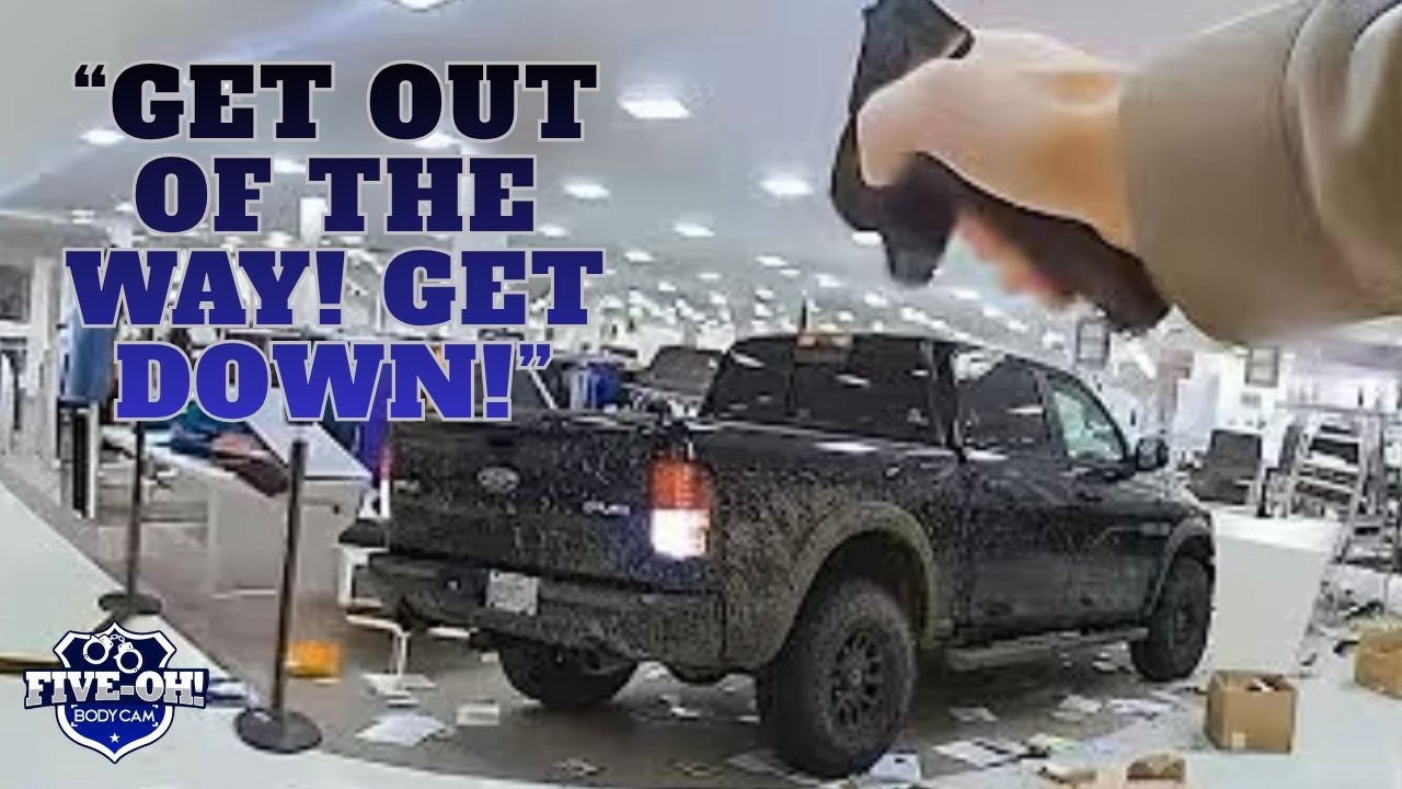 Insane Felon Fatally Shot By Police After Driving His Truck Into Shopping Mall; Many Injured