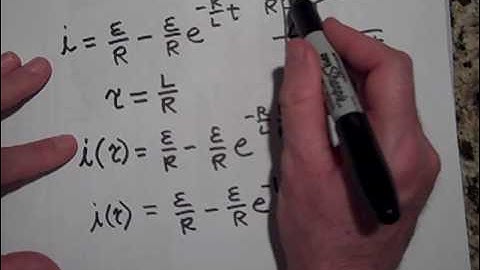 Time Constants for RL Circuits