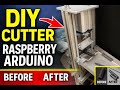 DIY Machine: Automatic Sleeve Cutting System #raspberry #arduino #diy