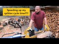 #232 Part #1 Speeding up my log splitter cycle time! Tractor supply log splitter