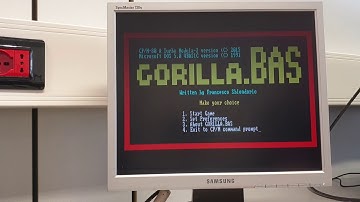 "The Thing": FPGA board playing Gorilla with a Z80 Multicomp (VHDL)