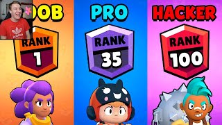 NOOB vs PRO vs HACKER Brawl Starsissa