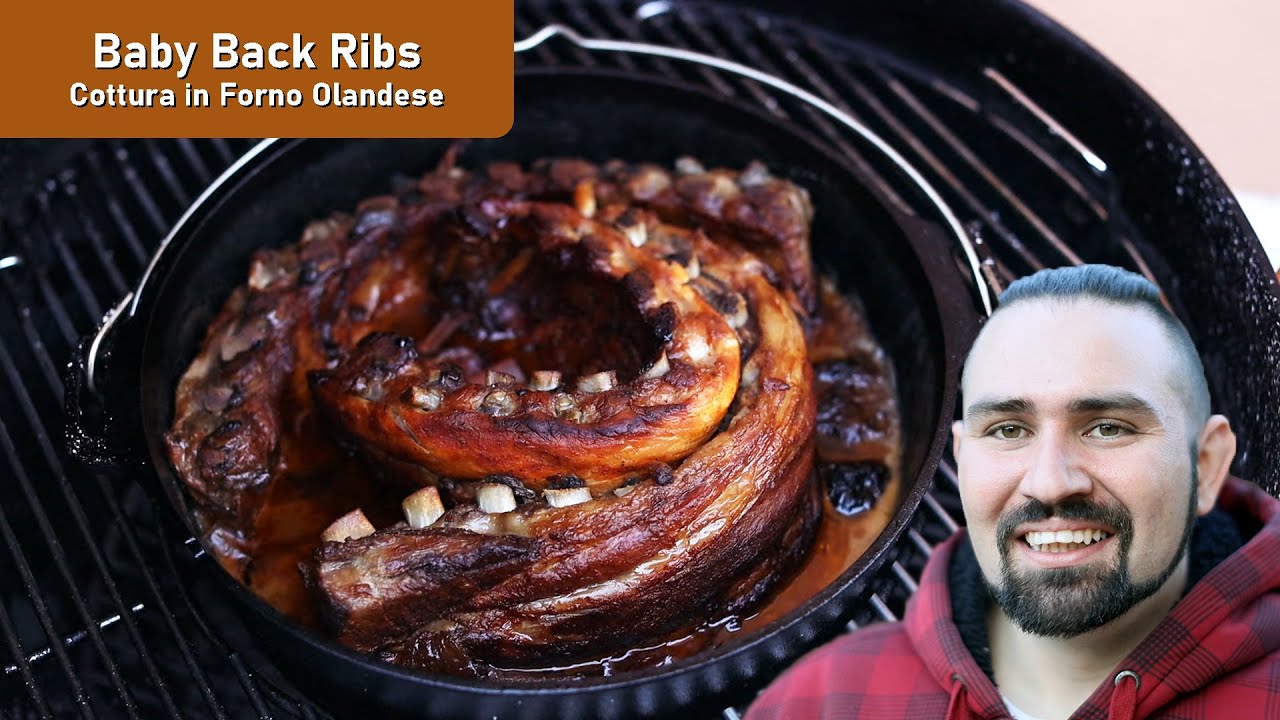 Baby Back Ribs  Cooked into Dutch Oven 