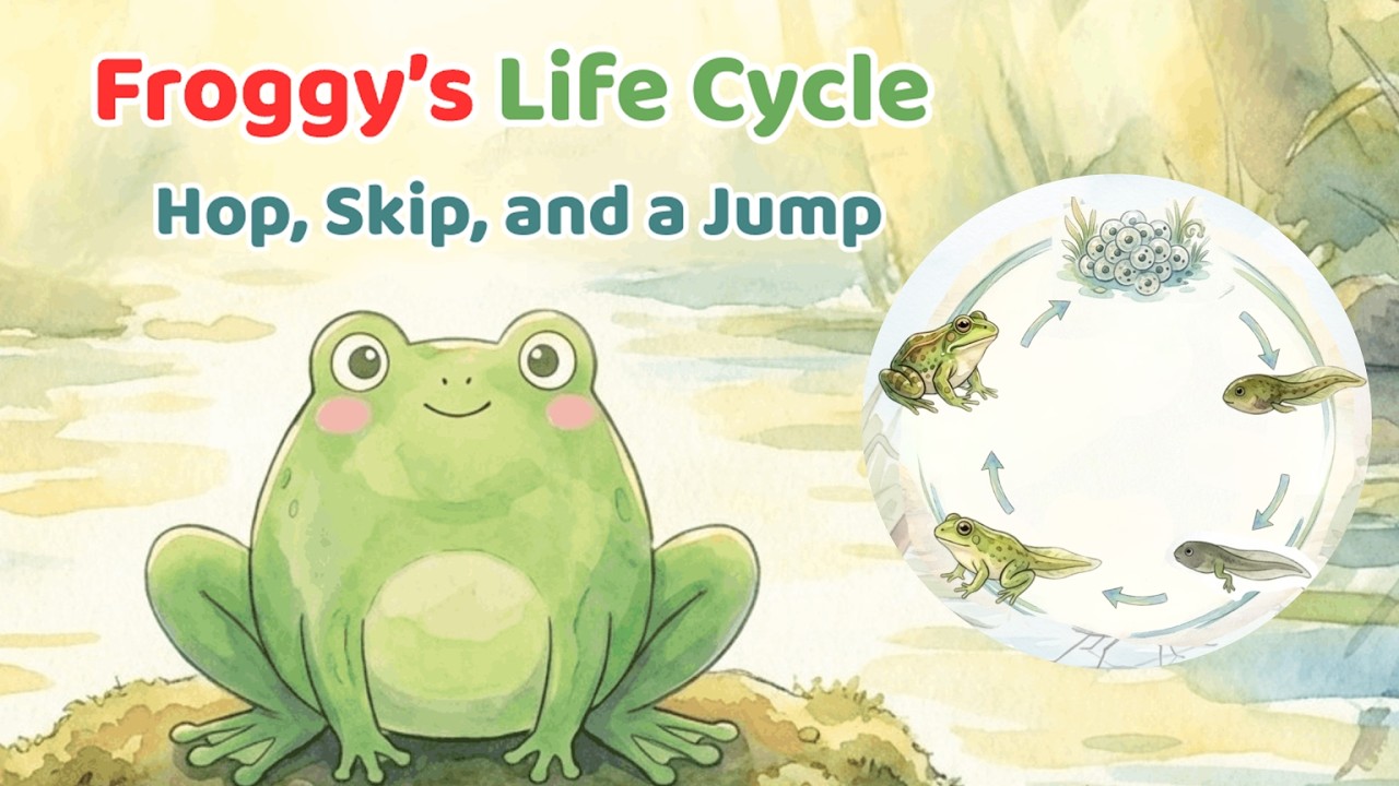 Froggy’s Life Cycle. From Egg to Adult Frog