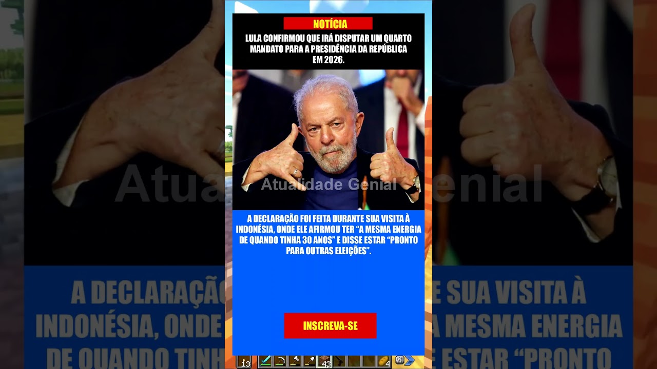 DEUS NOS DEFENDA: LULA VAI TENTAR QUARTO MANDATO EM 2026!