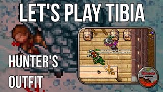 Lets Play Tibia: Hunter's Outfit Addons. (ENG)