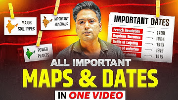 All Important MAPS & DATES in One Video 🔥 | Class 10th SST ✨