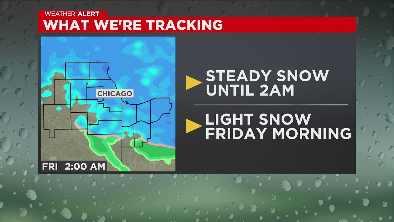 Chicago First Alert Weather: Snow persists into morning - YouTube