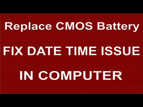 How to Replace CMOS Battery Fix Date Time Issue in Computer