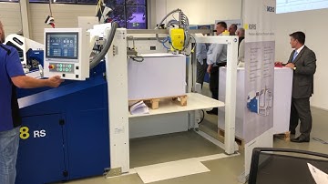 MBO K8 RS Combi Folder with Automated Stacker and CoBo-Stack Palletizer