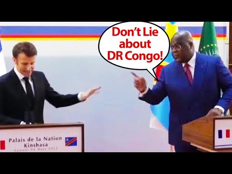 DR Congo President Completely Embarrases French President During Press Conference