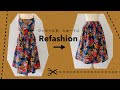 Refashion / Dress to Skirt /ワンピースからスカートにリメイク/ DIY Skirt / Sewing Tutorial #12