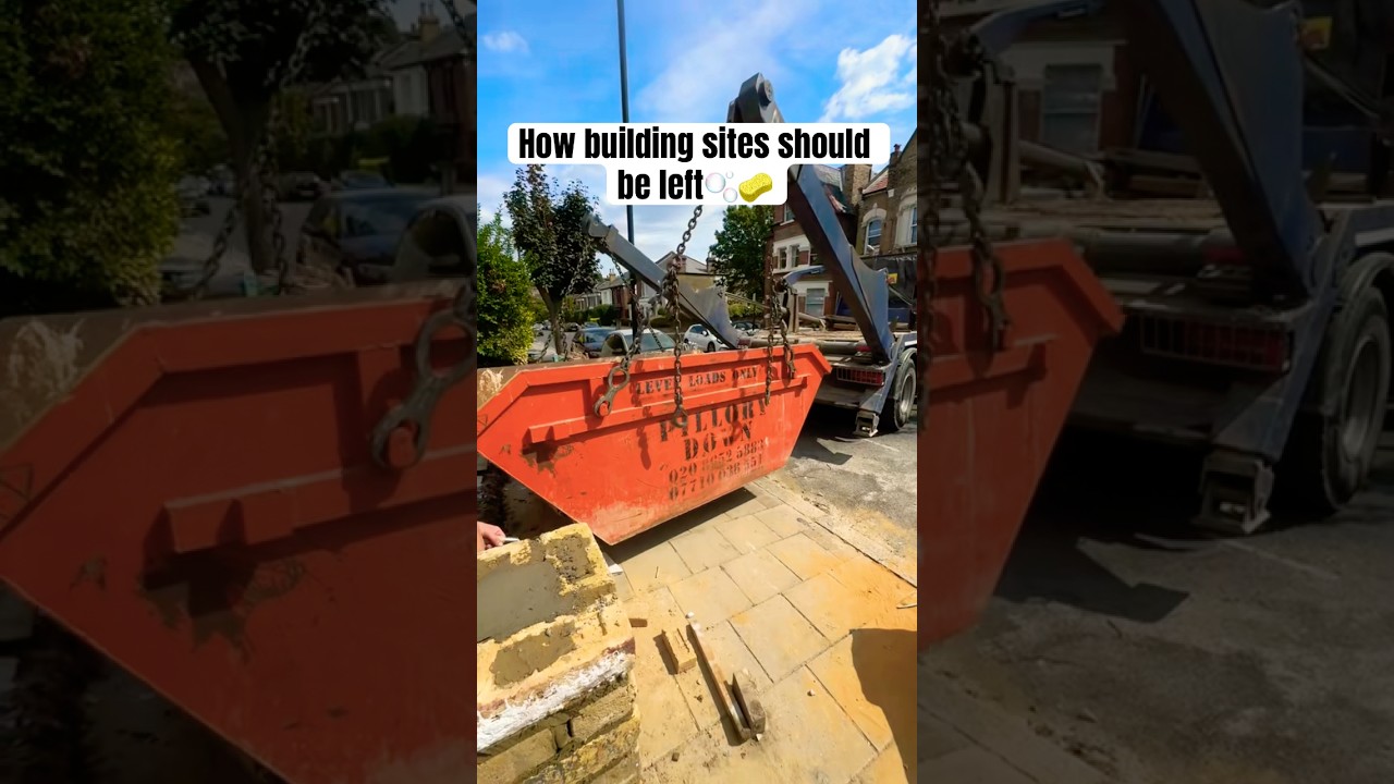 How building sites should be left🫧🧽 
