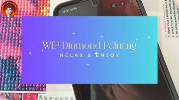 WIP - Robin Part 13 Relaxing, ASMR, No Talking, Real Time - Diamond Painting