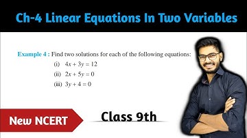 Example 4 Chapter 4 Linear Equations in Two Variables class 9, Math New NCERT