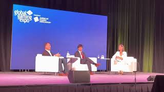 Famous G2E Vegas 10-11-22 panel with Soo Kim and Jay Snowden with Contessa Brewer Net Worth