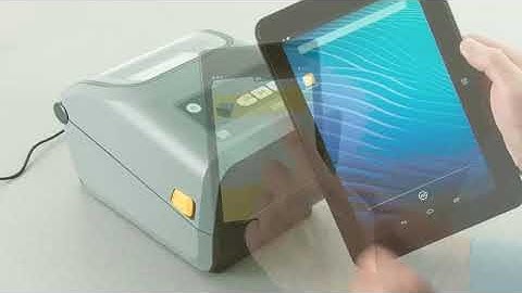 Zebra ZD420C Using the Zebra Print Touch™ feature