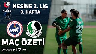 Akedaş Kahramanmaraş İstiklal - Sakaryaspor | Nesine 2. Lig Kırmızı Grup 3. Hafta Maç Özeti