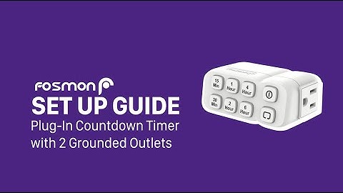 Set Up Guide for Fosmon Plug-In Countdown Timer with 2 Grounded Outlets by Fosmon