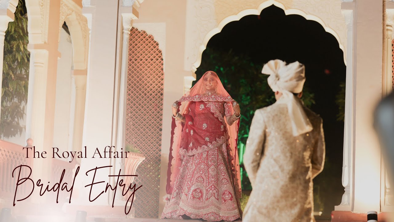 Royal Wedding Bridal Entry | Dhadak Title Track 🌟#BridalEntry #bride  #dhadaktitletrack