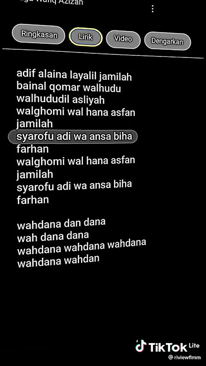Wahdana - Lagu Wafiq Azizah #wahdana#wahdanadana#laguviral#lirik#wafiqazizah#wahdanashorts#music