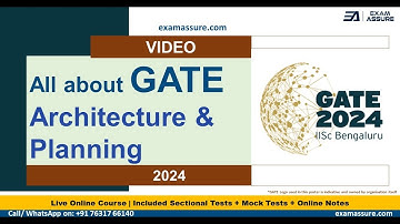 All about GATE Architecture 2024 | Benefit of GATE Exam | Stipend for Masters/ PhD | Exam Assure