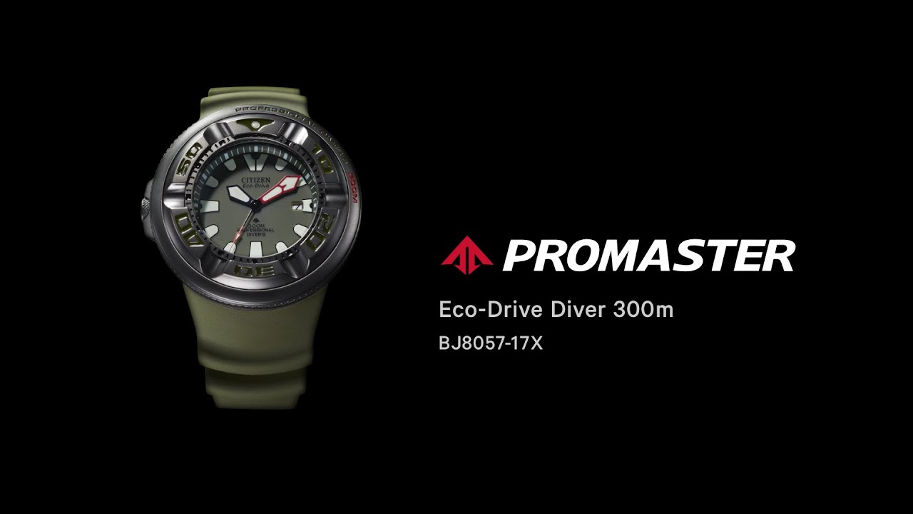 of Eco-Drive MOMENT 300m - Diver YouTube PROMASTER BJ8057-17X｜The ADVENTURE