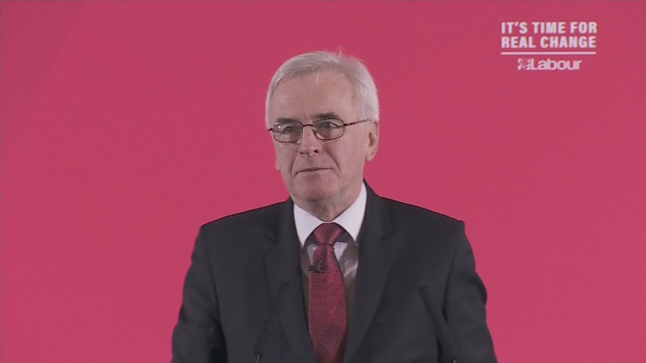 Campaign Live: Labour's John McDonnell delivers major economy speech | ITV News