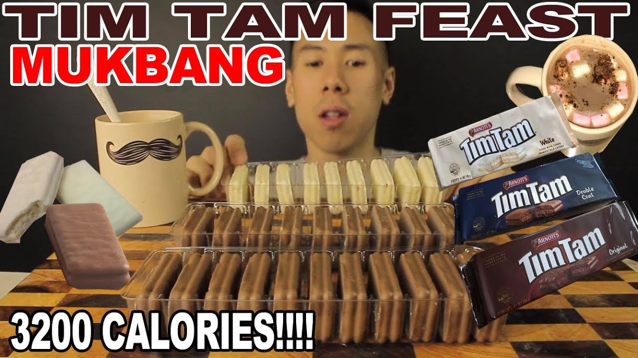 [MUKBANG] TIMTAM FEAST+HOT CHOCOLATE-OVER 3000 CALORIES!!-CRUNCHY SOUNDS(INCLUDING TIMTAM SLAM)