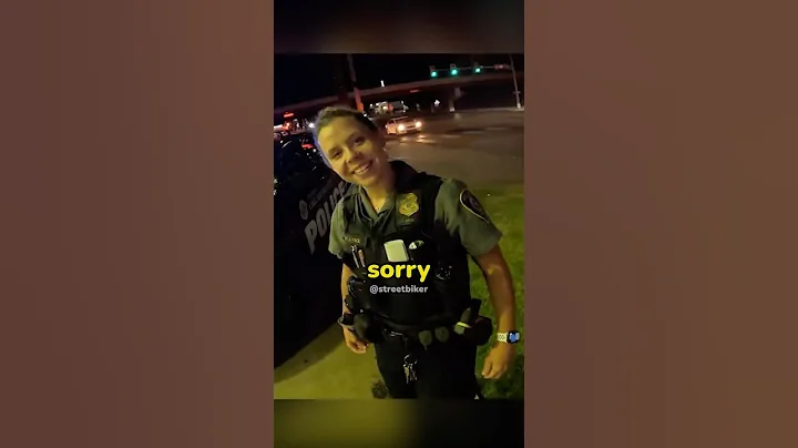 Biker Meets Cutest Female Cop Ever! 🥹