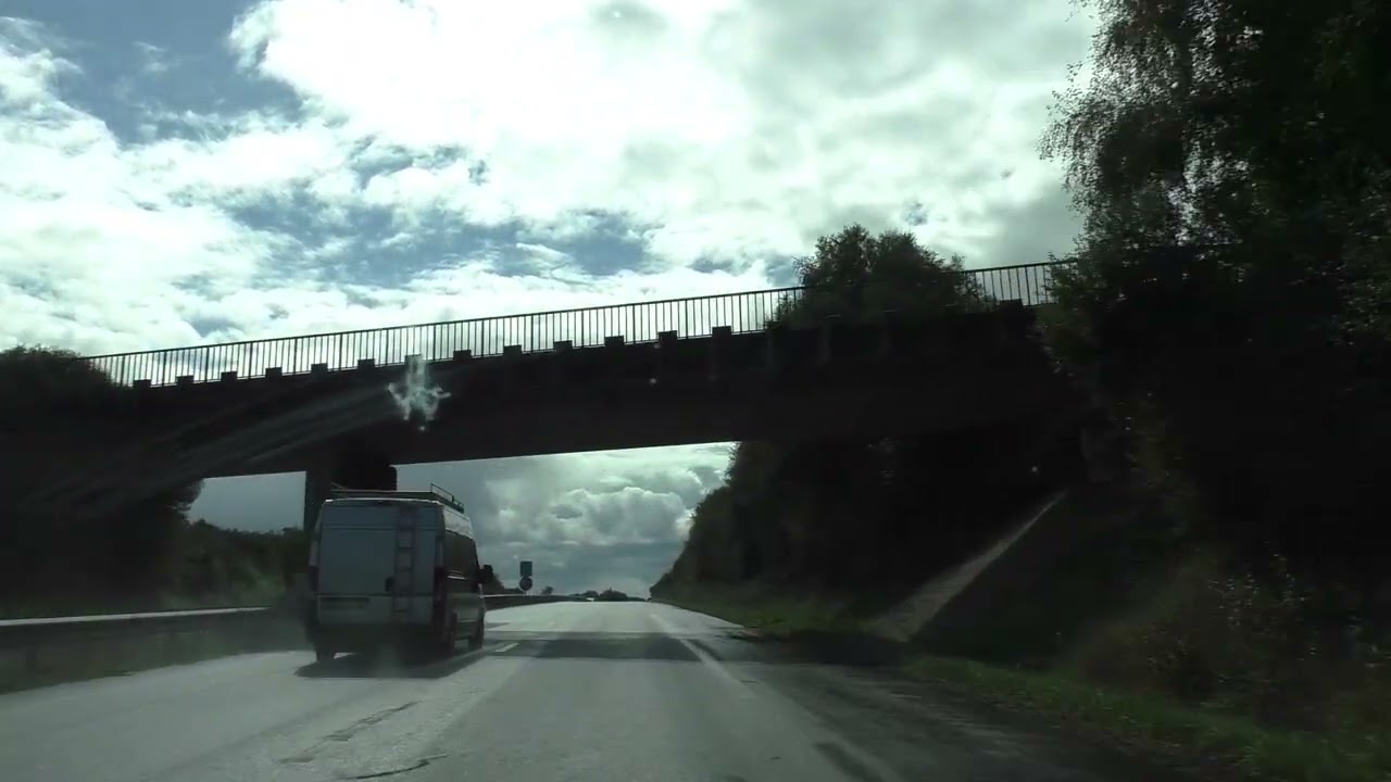 Driving On The D768 From 56300 Pontivy To 56150 Baud, Morbihan, Brittany, France 12th September 2024