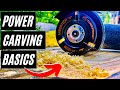 How to Carve Wood / Power Carving for BEGINNERS with Arbortech Turbo Plane