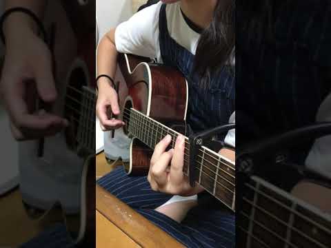 Miss you/AAA 中3ギター女子 練習中