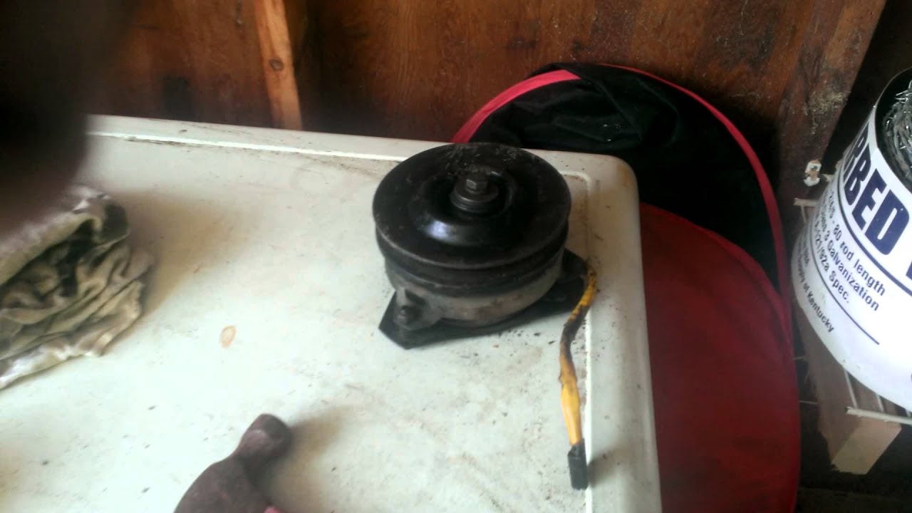 Riding Mower Pto Clutch Removal