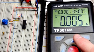 4050 non inverting buffer integrated circuit demonstration CD4050BE electronics tutorial