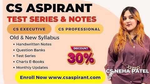 Amazing Website for CS Students 😃 Notes, Scanner, Test Series & Books |CS Neha Patel | #csaspirant