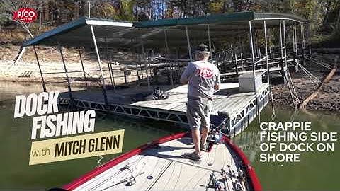 Super shallow boat dock fishing for crappie featuring Mitch Glenn with PICO Lures