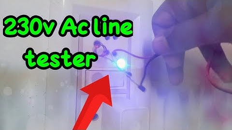 230v Ac line tester using bc547 Transistor... non contact Ac line tester very...