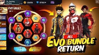 Next evo bundle return free fire | New Event Free Fire Bangladesh Server | Free Fire New Event