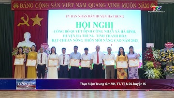 Xã Hà Bình công bố quyết định xã đạt chuẩn Nông thôn mới nâng cao năm 2023
