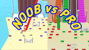 NOOB vs PRO Bridge Race Game. Top level game play android game