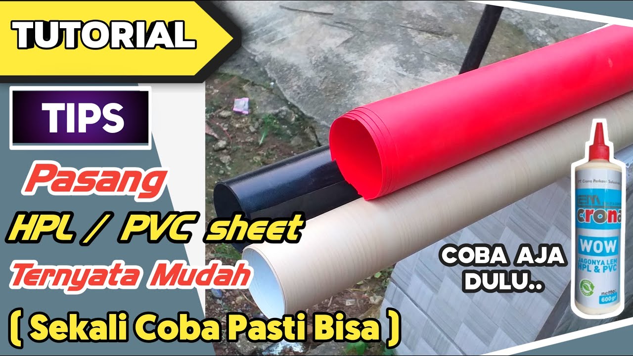  Cara Memasang HPL  PVC SHEET Step by Step YouTube