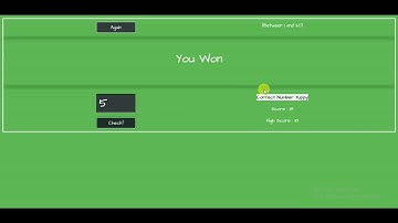 Guess the number game using Html, CSS, Bootstrap and jQuery