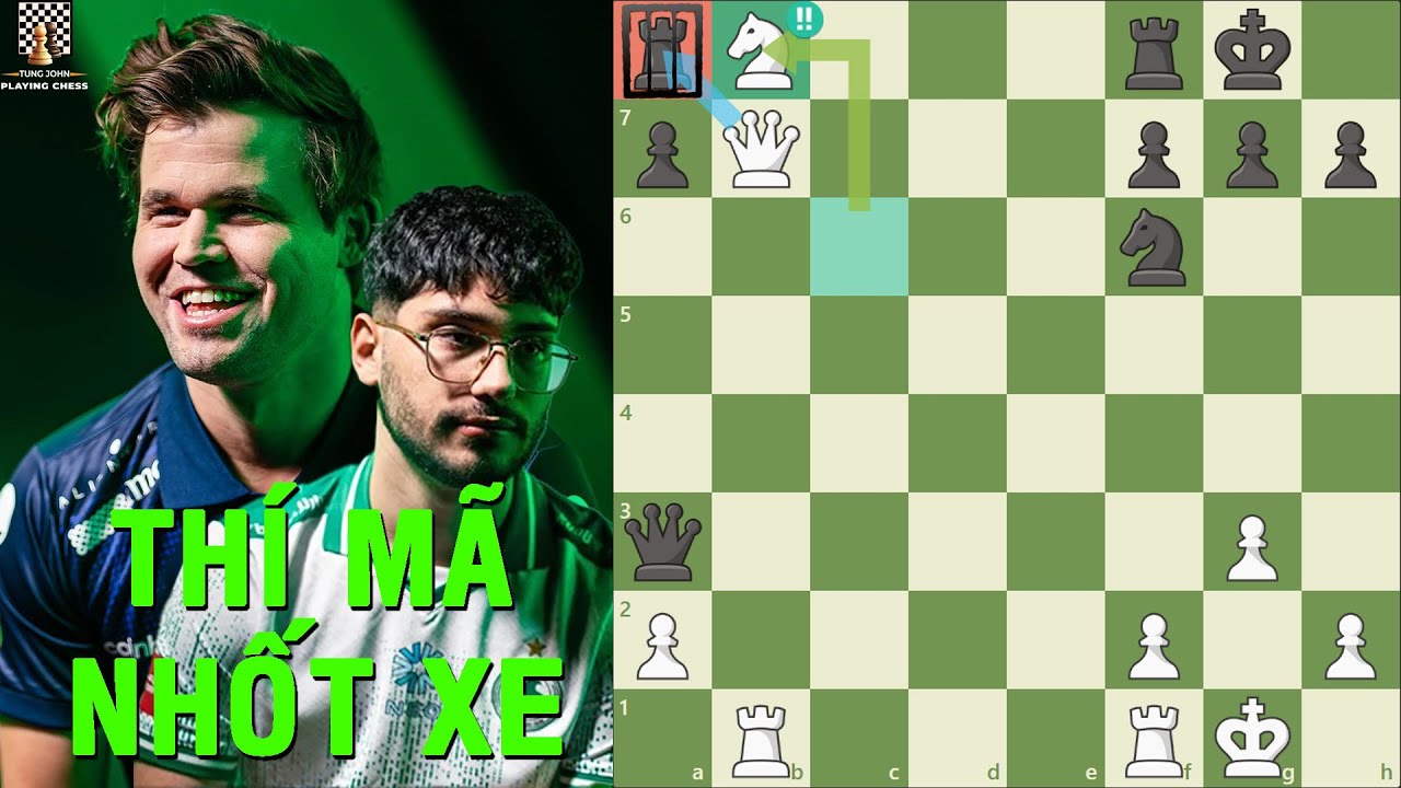 Chung Kết Esports World Cup - Pha Thí Mã Nhốt Xe Đẳngs Cấp Của Magnus Carlsen Trước Alireza Firouzja