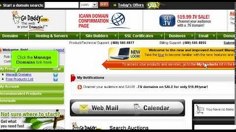 Creating Private Nameservers at GoDaddy.com