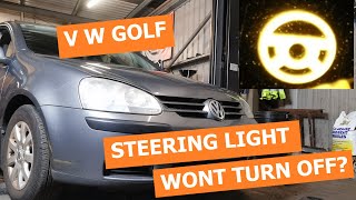 VW Steering Angle Sensor Fault? Maybe not!