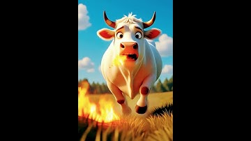 Cow’s Mouth Catches Fire — What Happens Next Will Shock You #ai #cartoon #animation#zarooratrishta